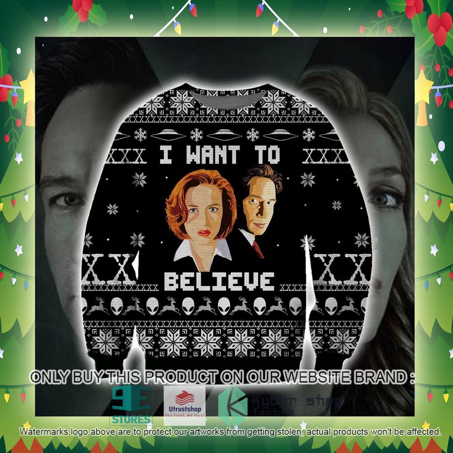 the x files i want to believe knitted wool sweater 3 8682