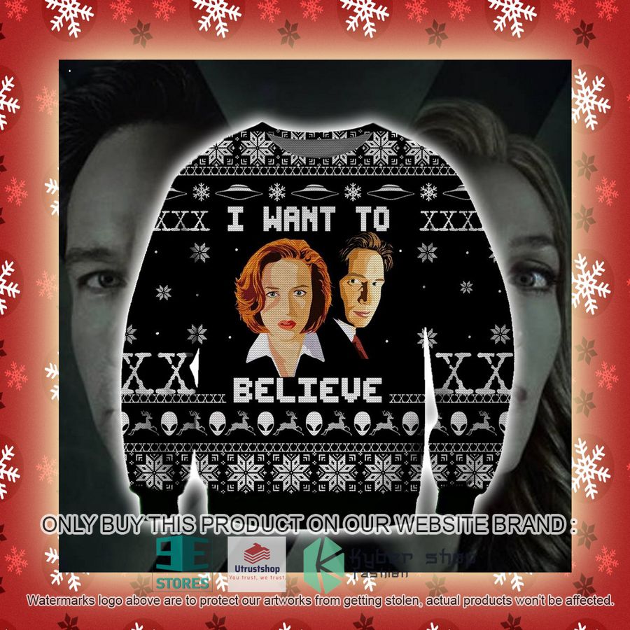 the x files i want to believe knitted wool sweater 5 27469
