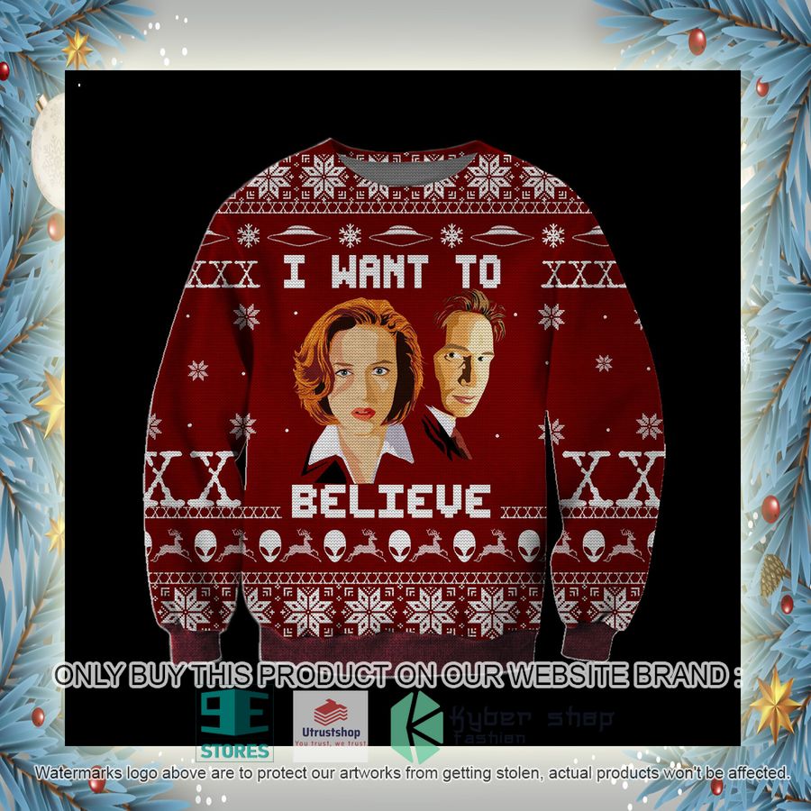 the x files i want to believe knitted wool sweater 8 53054
