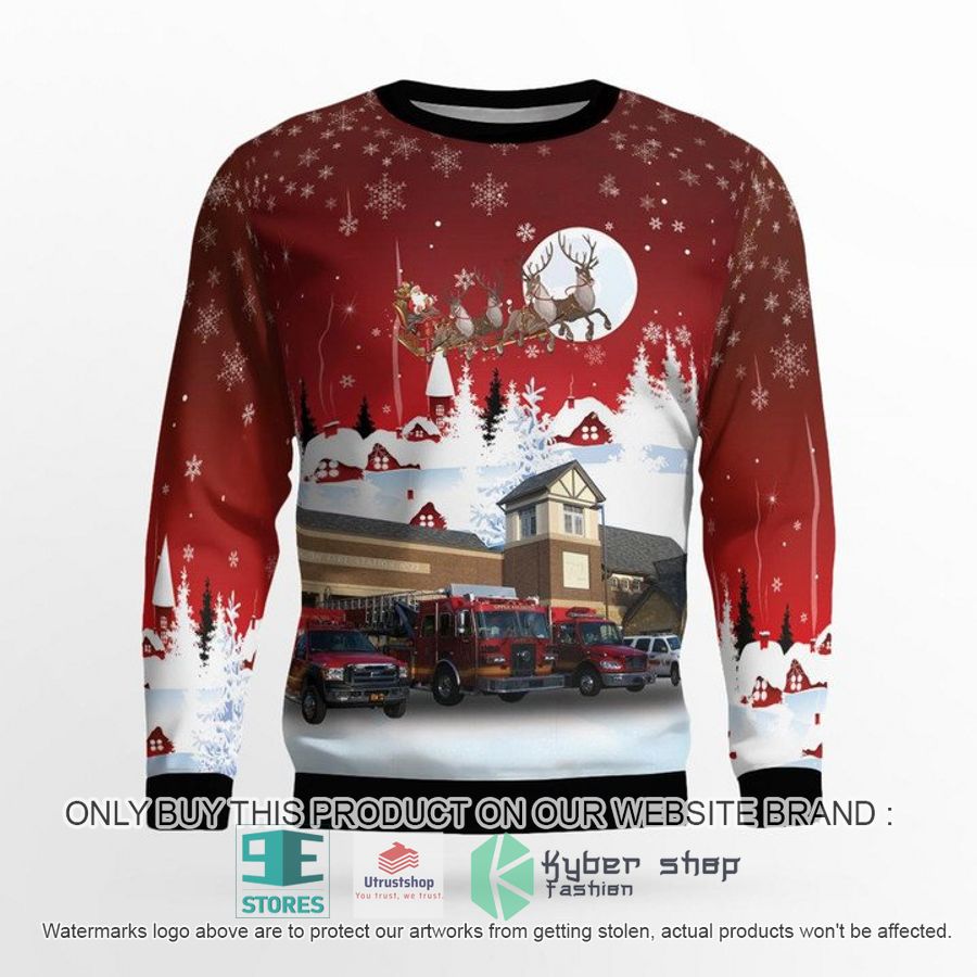 upper arlington ohio upper arlington division of fire fire station 72 ugly christmas sweater 2 98155