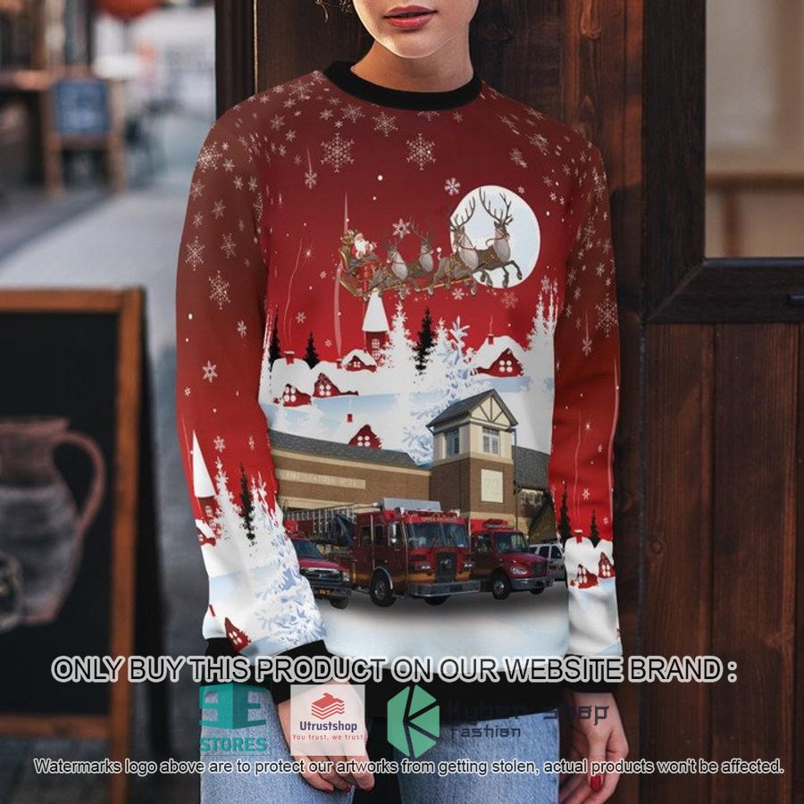 upper arlington ohio upper arlington division of fire fire station 72 ugly christmas sweater 5 33544