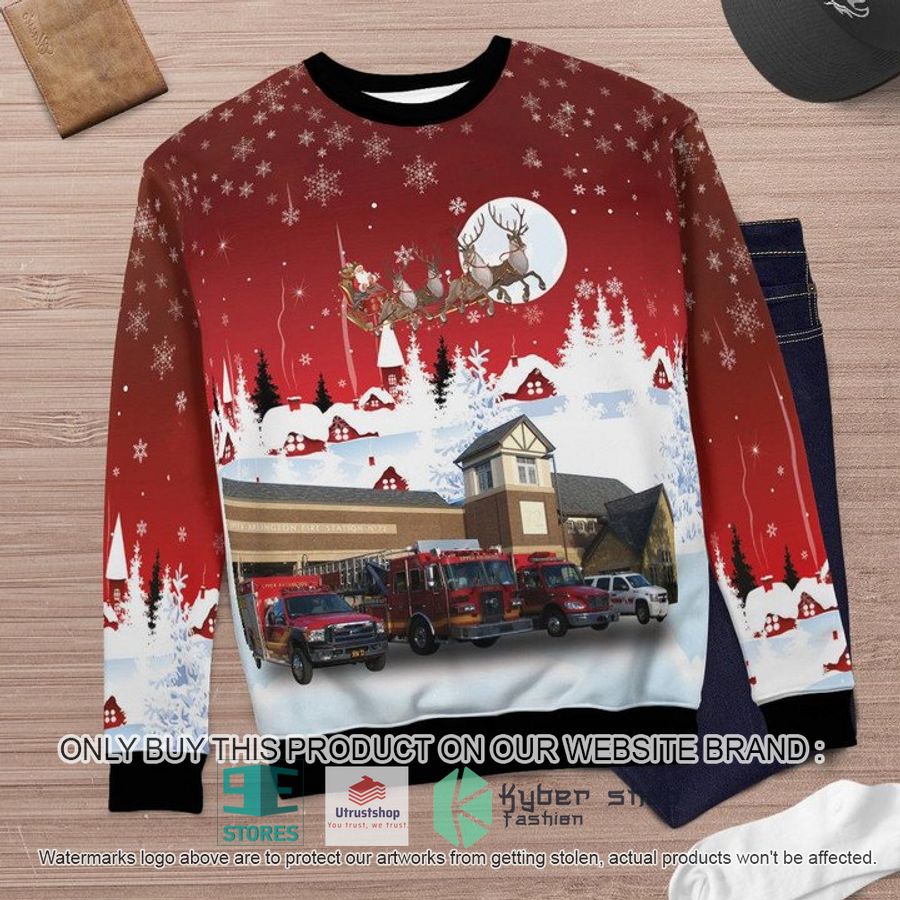 upper arlington ohio upper arlington division of fire fire station 72 ugly christmas sweater 6 11224