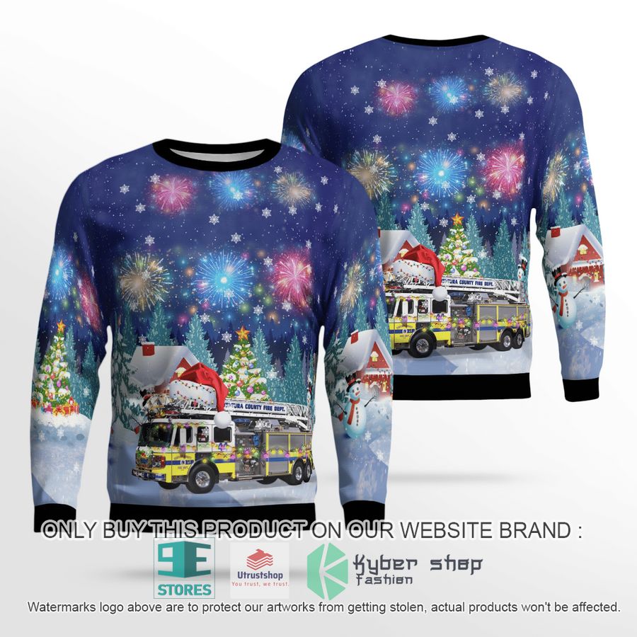 ventura county fire department christmas sweater 1 99391