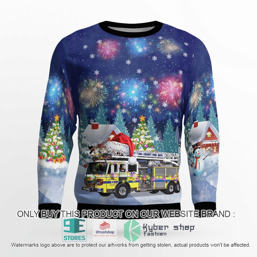 ventura county fire department christmas sweater 2 20367