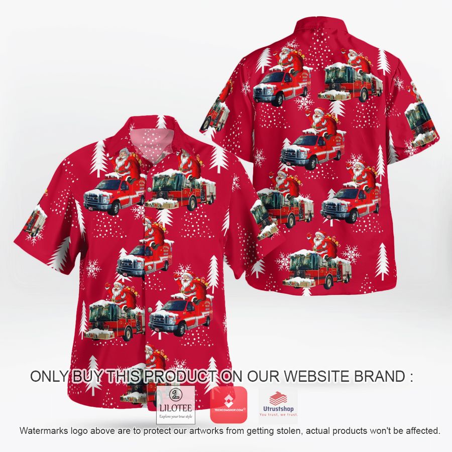 vermont barre city fire department christmas hawaiian shirt 2 1639