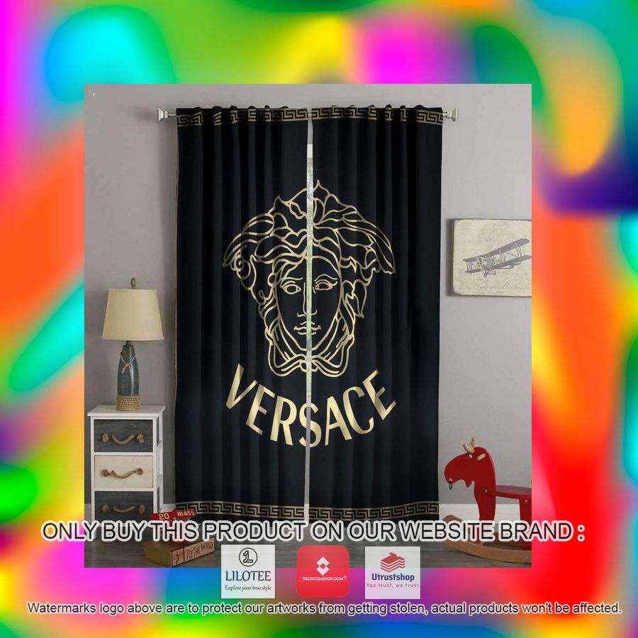 versace gold black windown curtain 2 93172