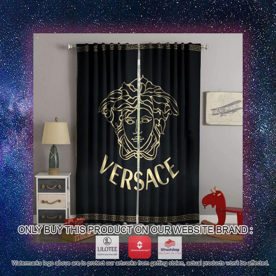 versace gold black windown curtain 3 38575