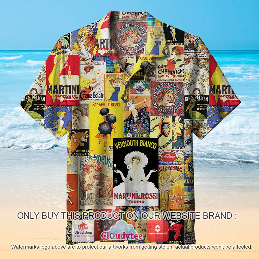 vintage posters hawaiian shirt 1 78049