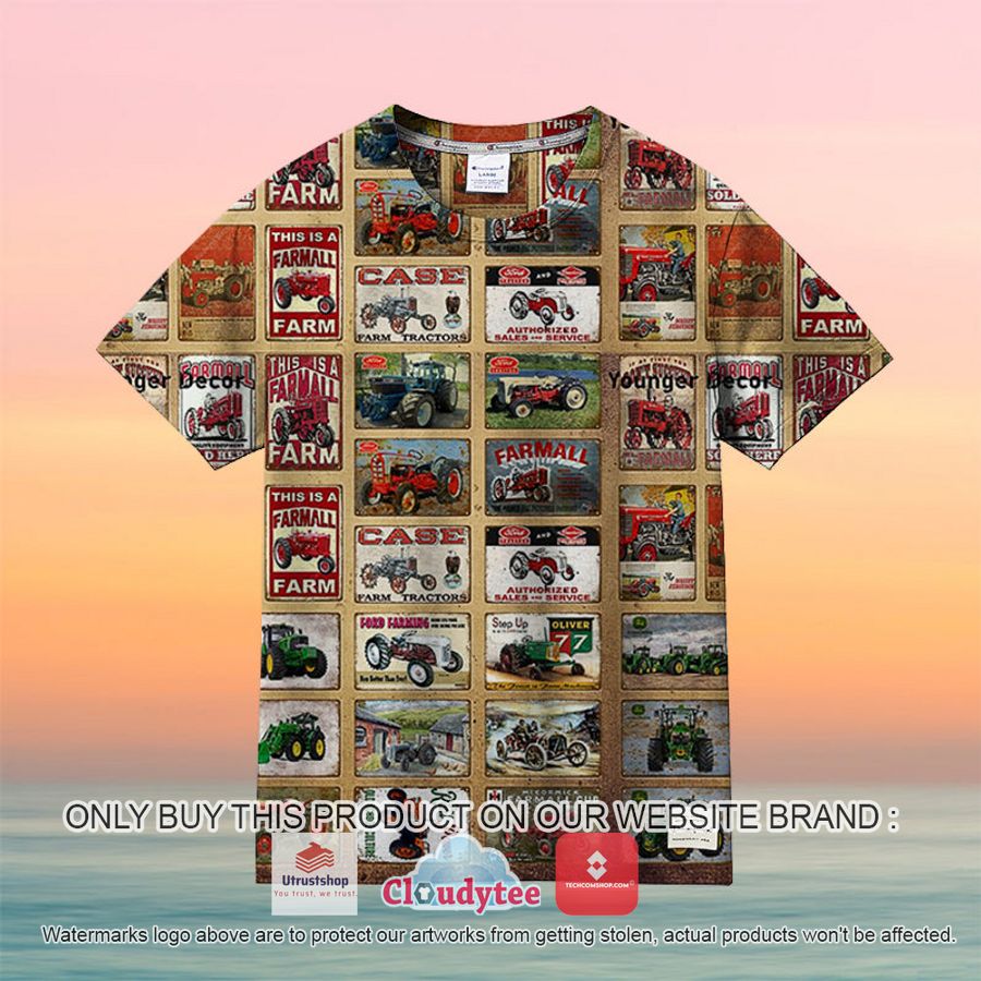 vintage tractor advertisement hawaiian shirt 2 3577