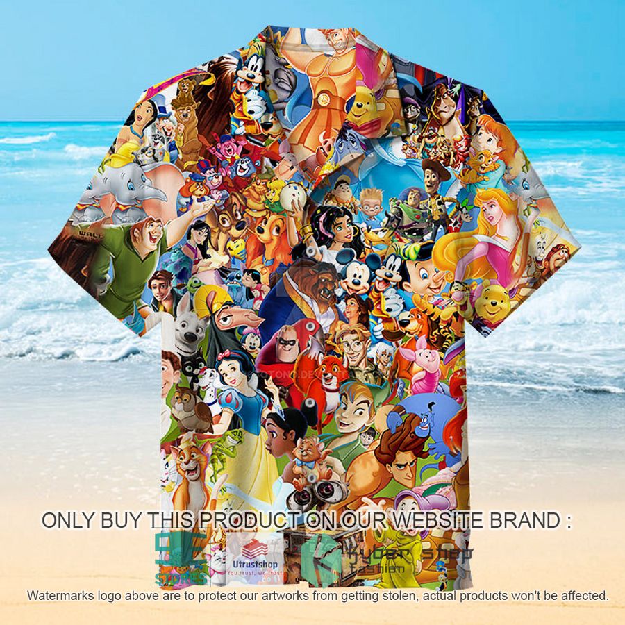 walt disney characters hawaiian shirt 1 70075