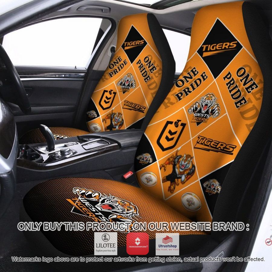 wests tigers one pride car seat covers 1 59843