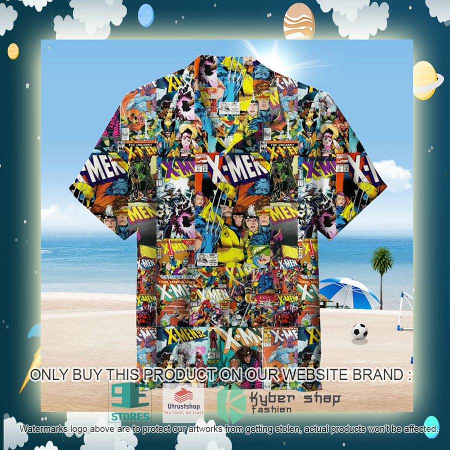 x man comic covers hawaiian shirt 2 84096