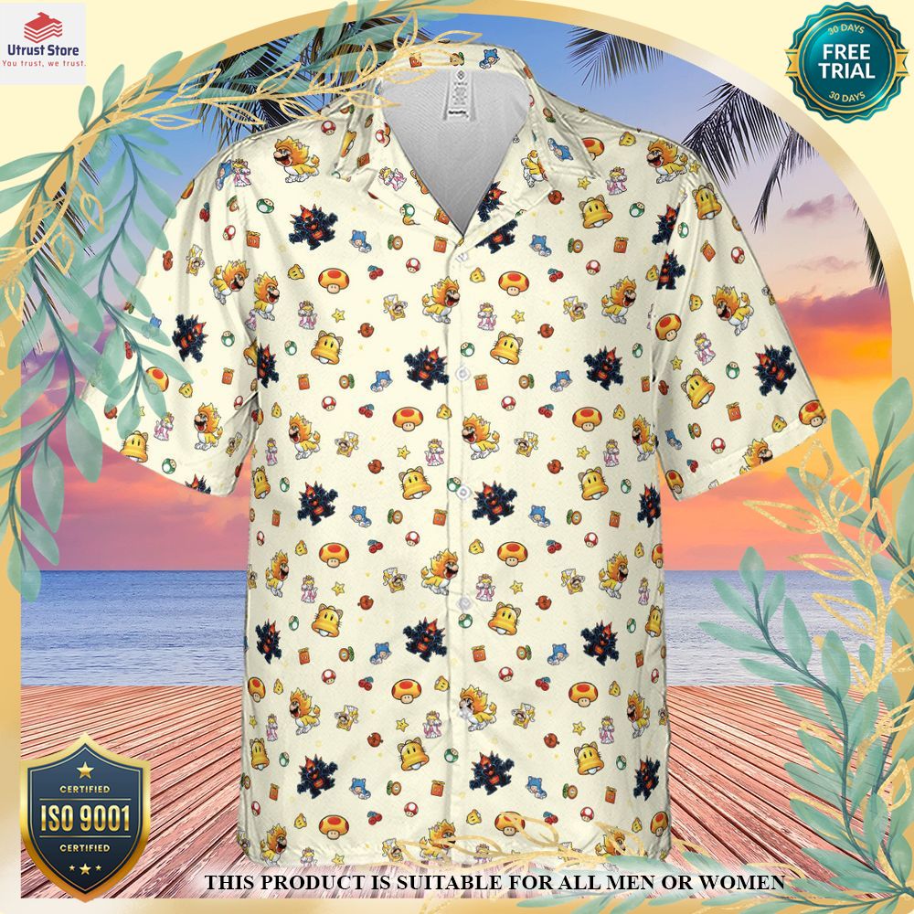 new super mario characters pattern hawaii shirt 2