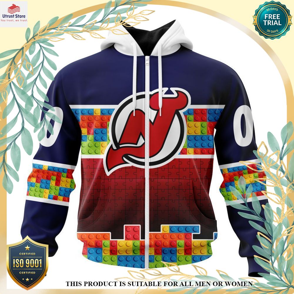 new new jersey devils autism awareness custom hoodie shirt 2