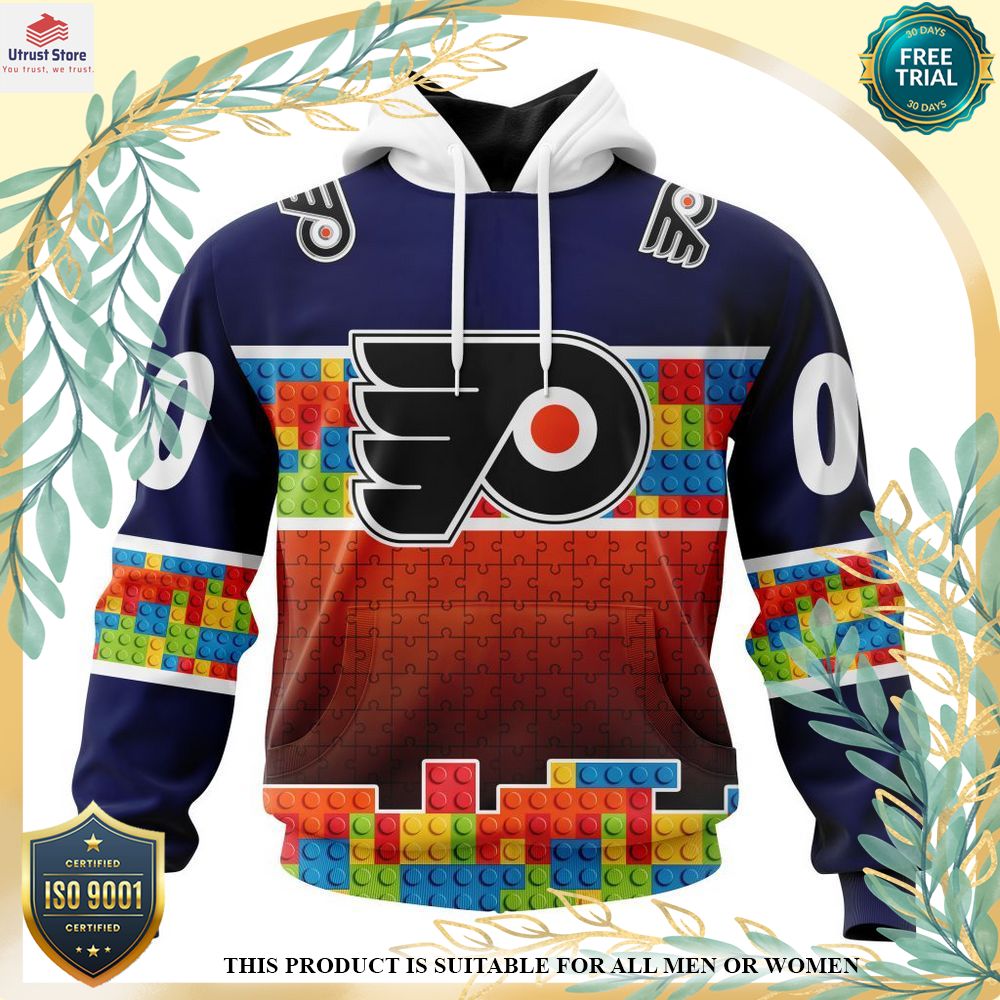 new philadelphia flyers autism awareness custom hoodie shirt 1