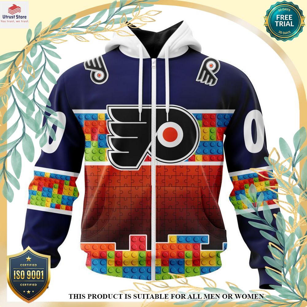 new philadelphia flyers autism awareness custom hoodie shirt 2