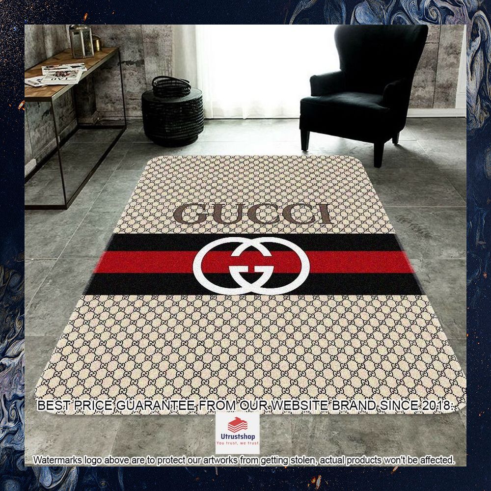 gucci brand rectangle rug 1 746