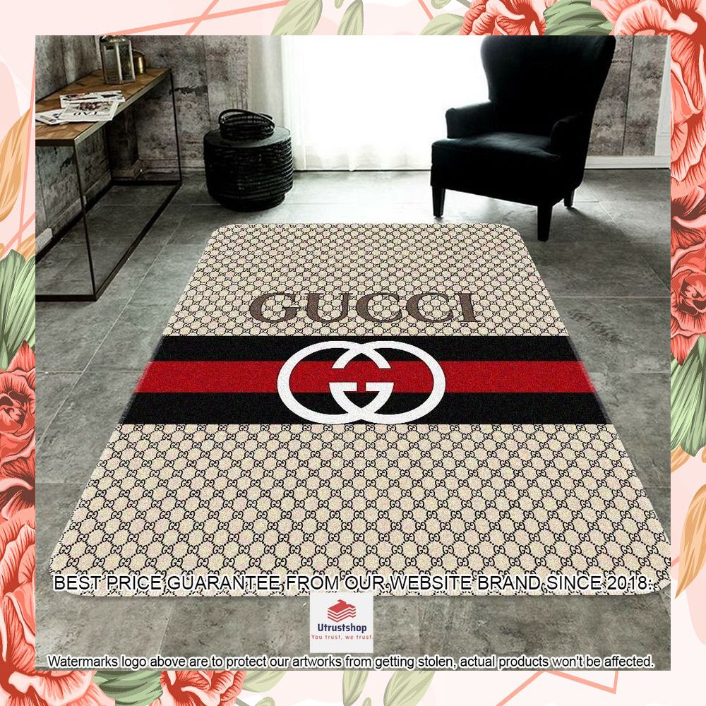 gucci brand rectangle rug 1 782