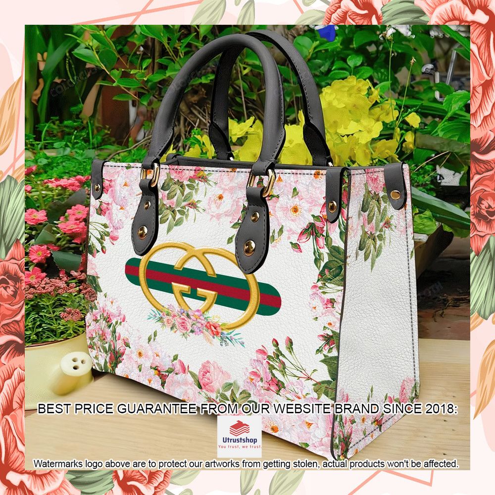 gucci flowers leather handbag 1 921