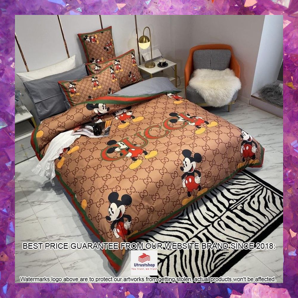 gucci mickey mouse bedding set 2 155