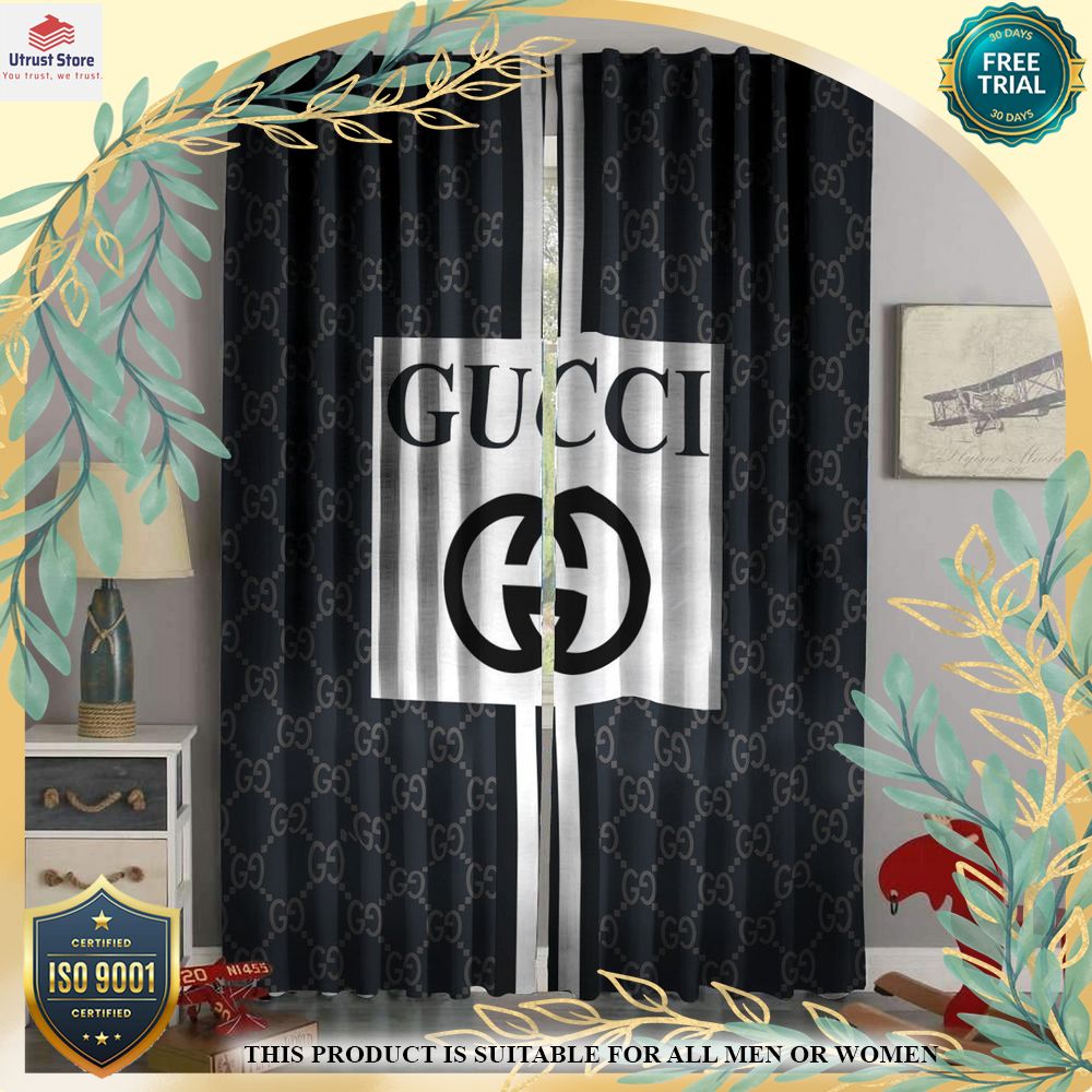 new gucci brand window curtain set 1