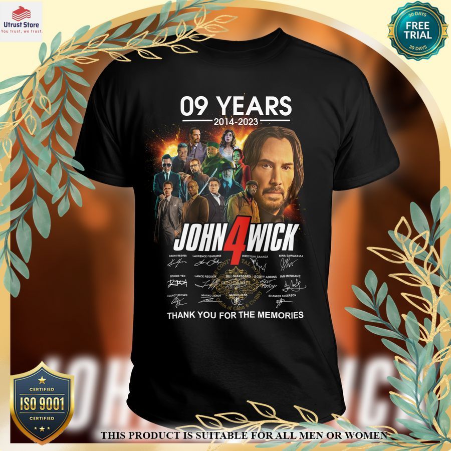 john wick 4 thank you for the memories 9 years t shirt 1 130