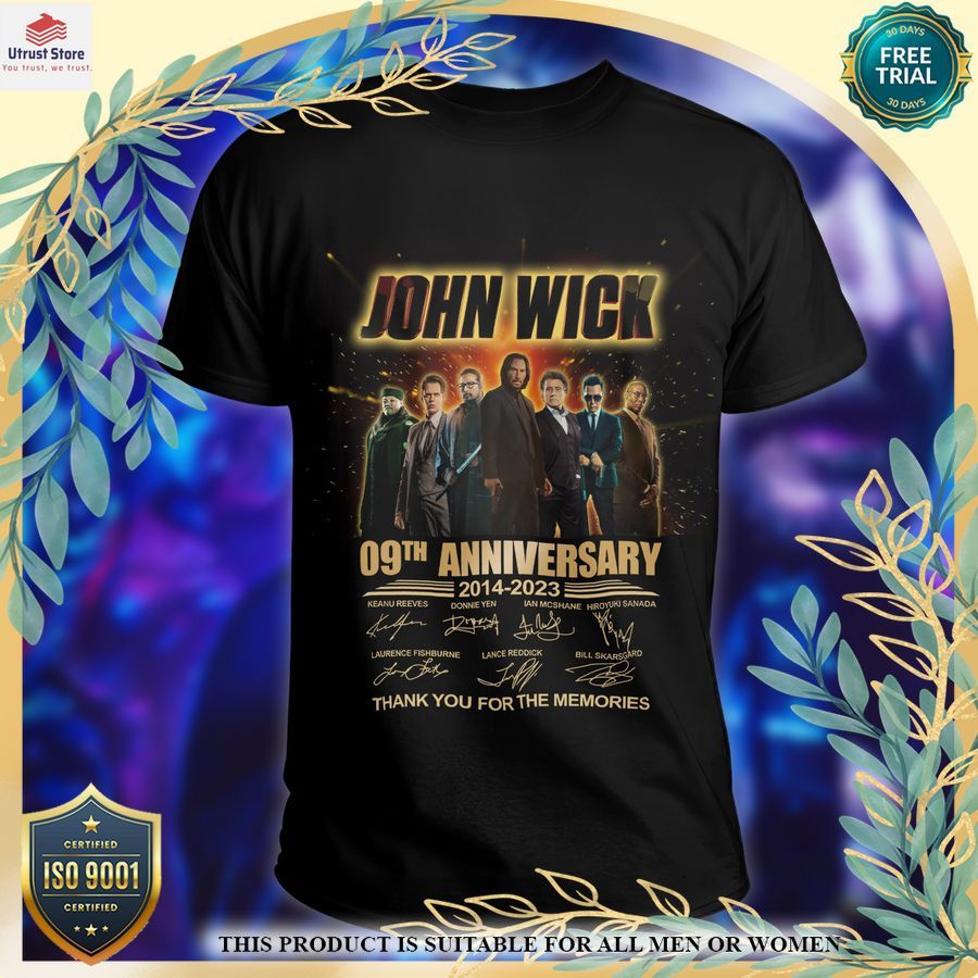 john wick 4 thank you for the memories 9th anniversary t shirt 1 597