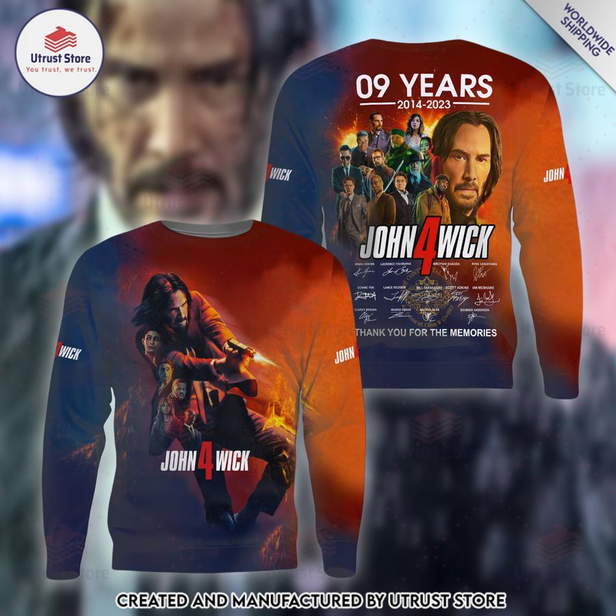 john wick 4 thank you for the memories shirt hoodie 2 762