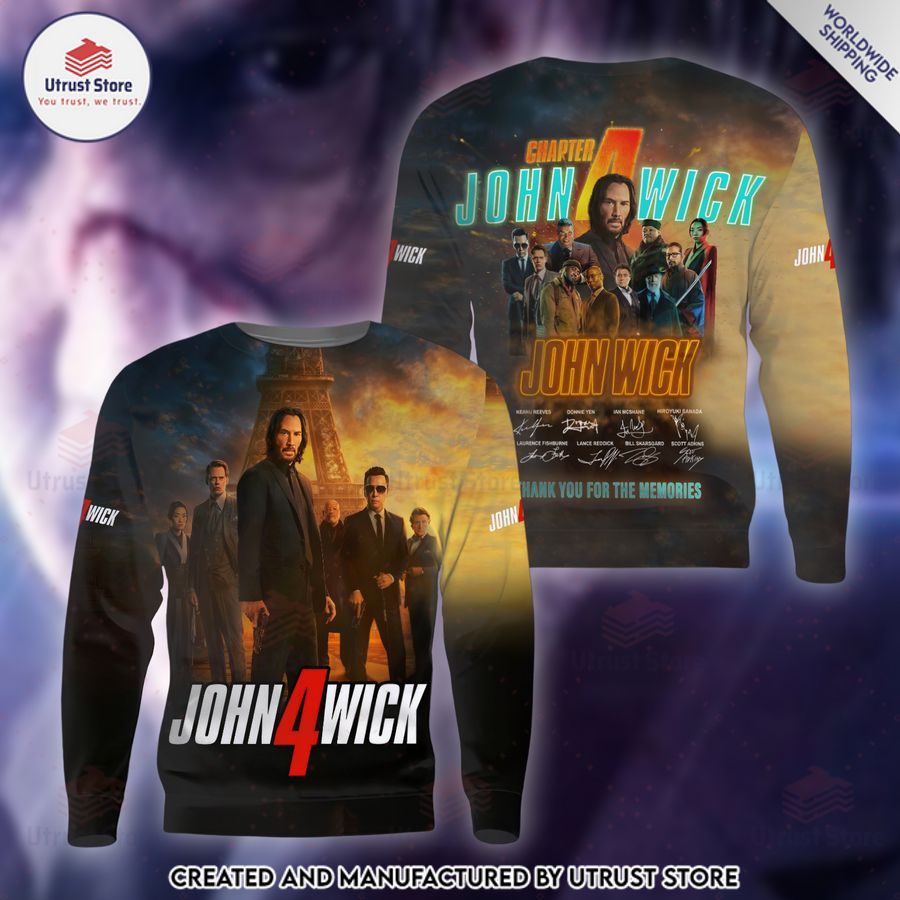 john wick chapter 4 thank you for the memories shirt hoodie 2 227