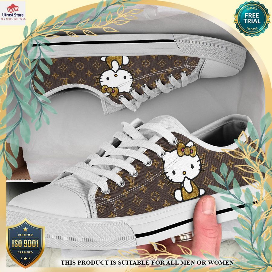 louis vuitton brand hello kitty low top canvas shoes 1 972