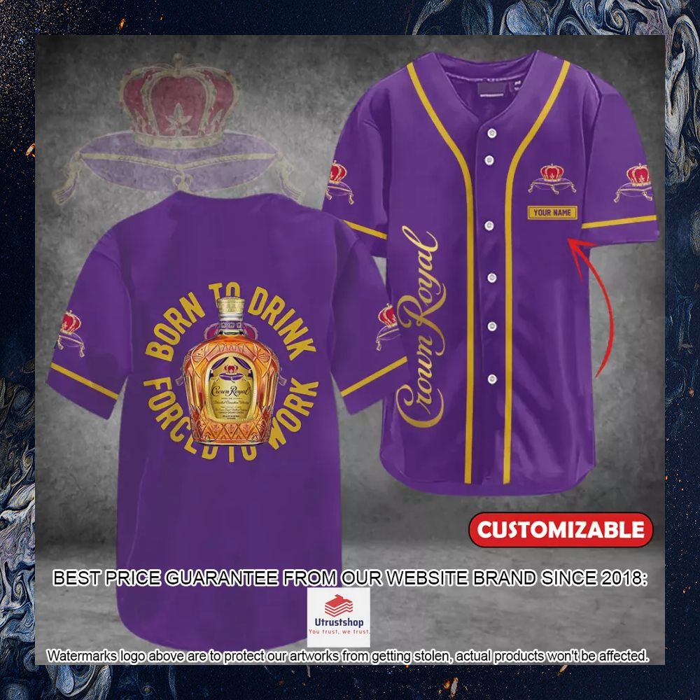 personalized crown royal born to drink baseball jersey 1 534