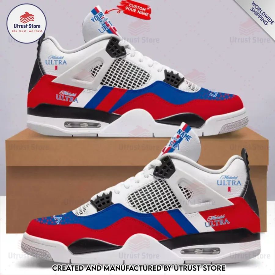 personalized michelob ultra air jordan 4 shoes 1 852
