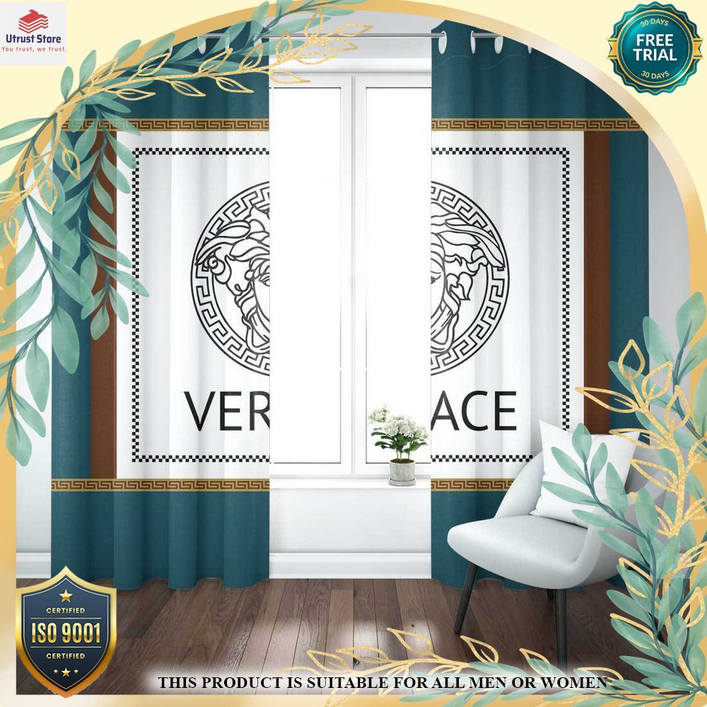 new versace logo living room brand window curtains 1
