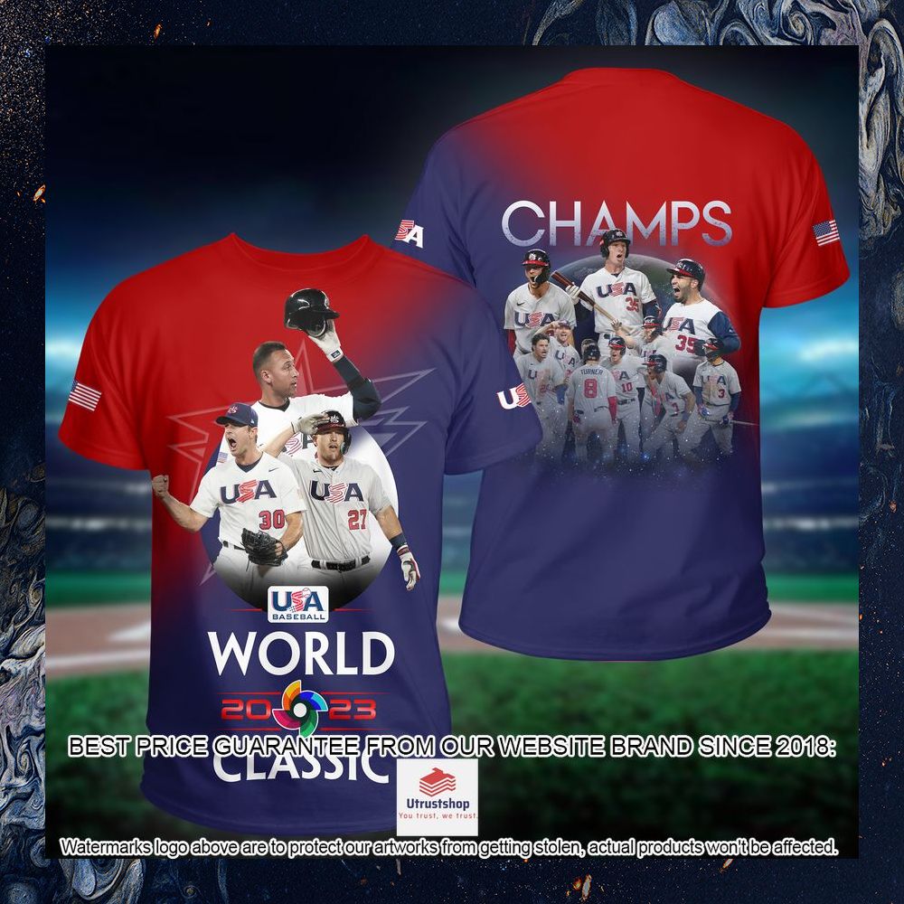 usa baseball world 2023 classic champions t shirt 1 664
