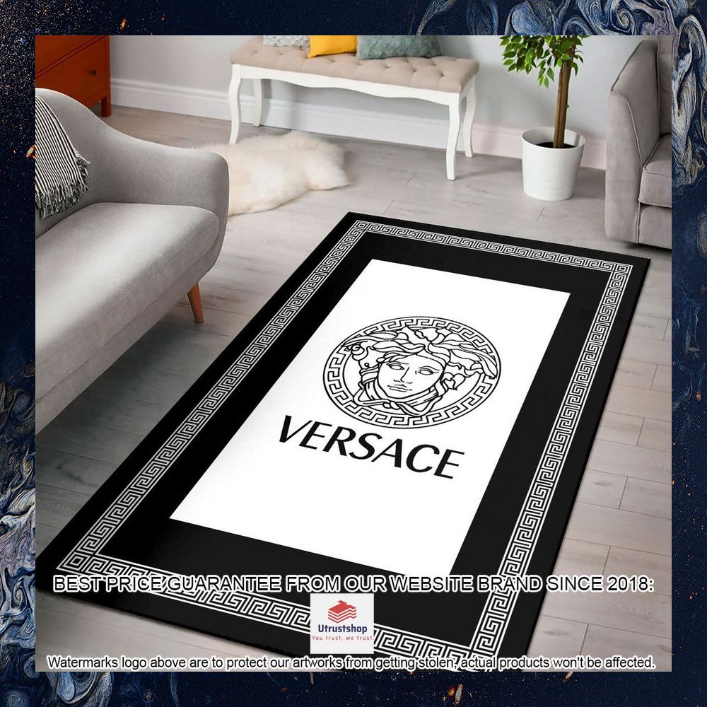 versace brand logo area rug 1 35