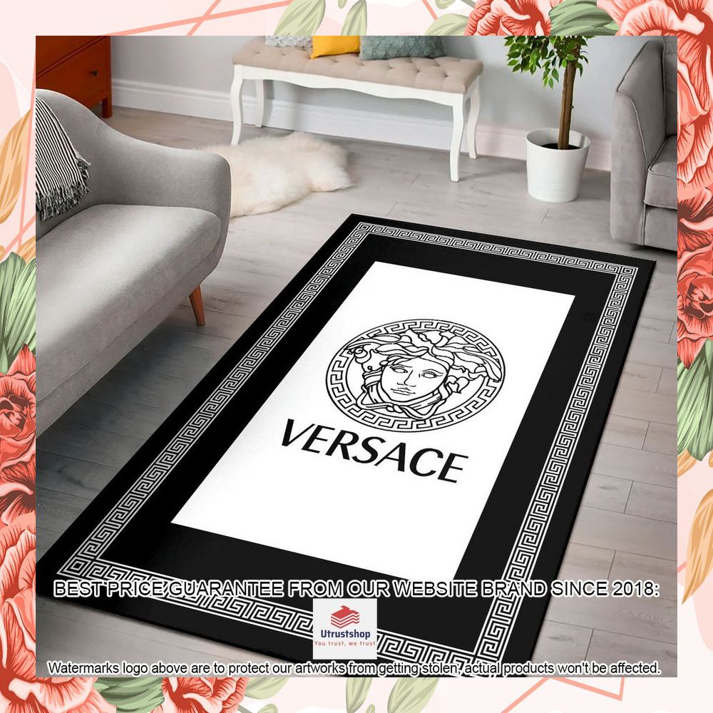 versace brand logo area rug 1 858