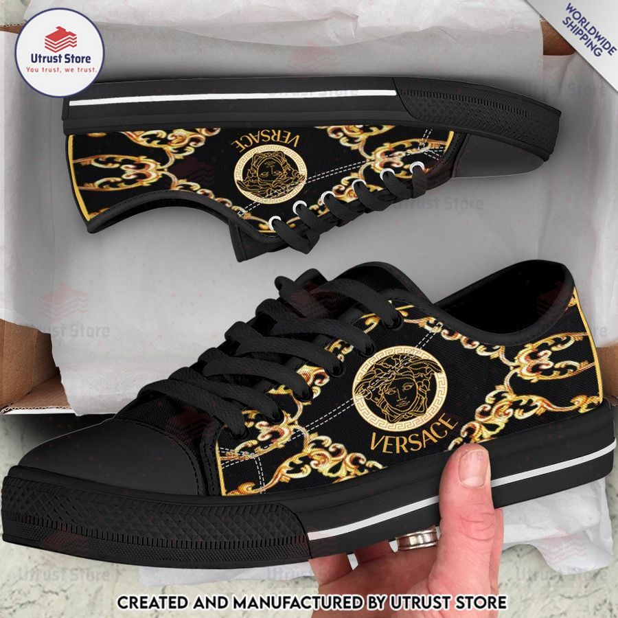 versace brand low top canvas shoes 1 36