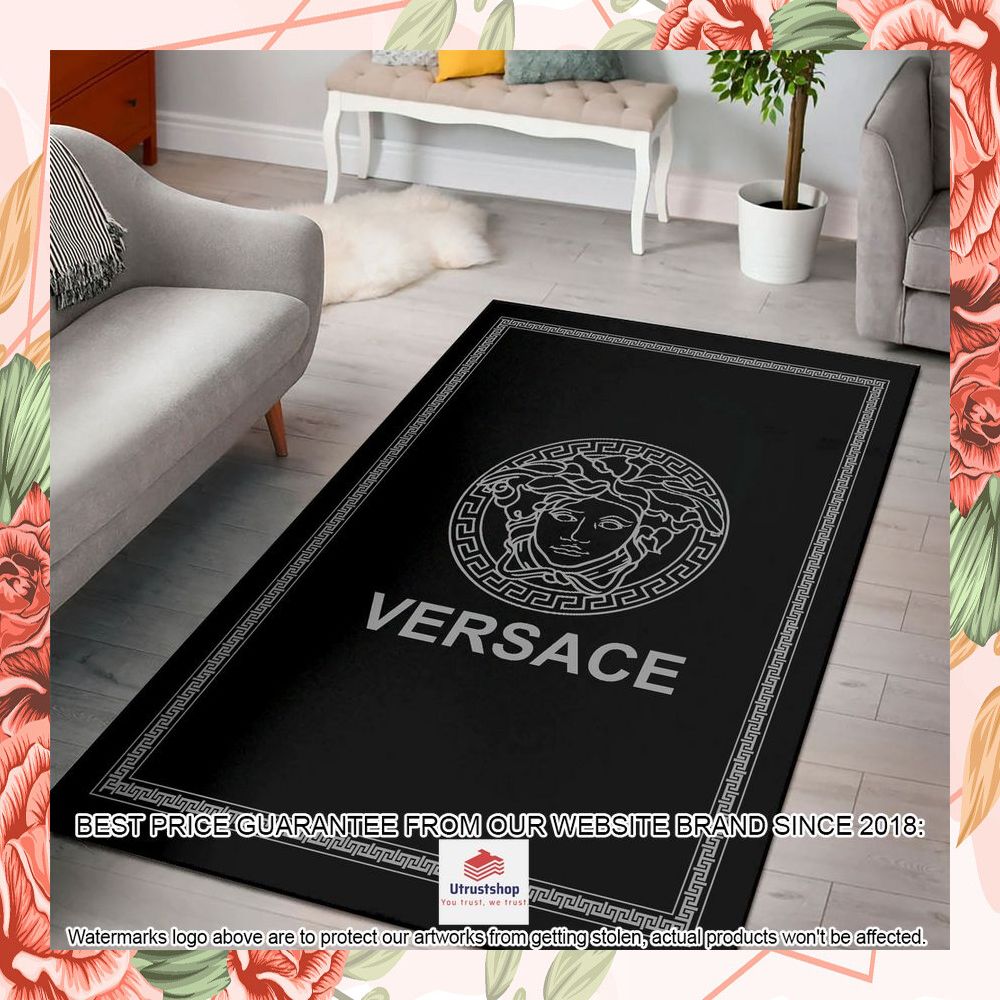 versace logo area rug 1 561