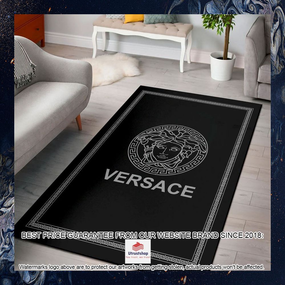 versace logo area rug 1 796
