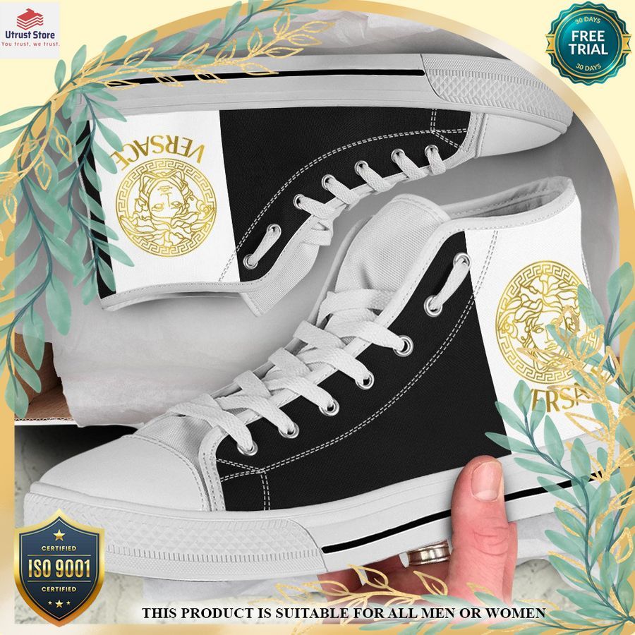 versace luxury brand high top canvas shoes 1 379