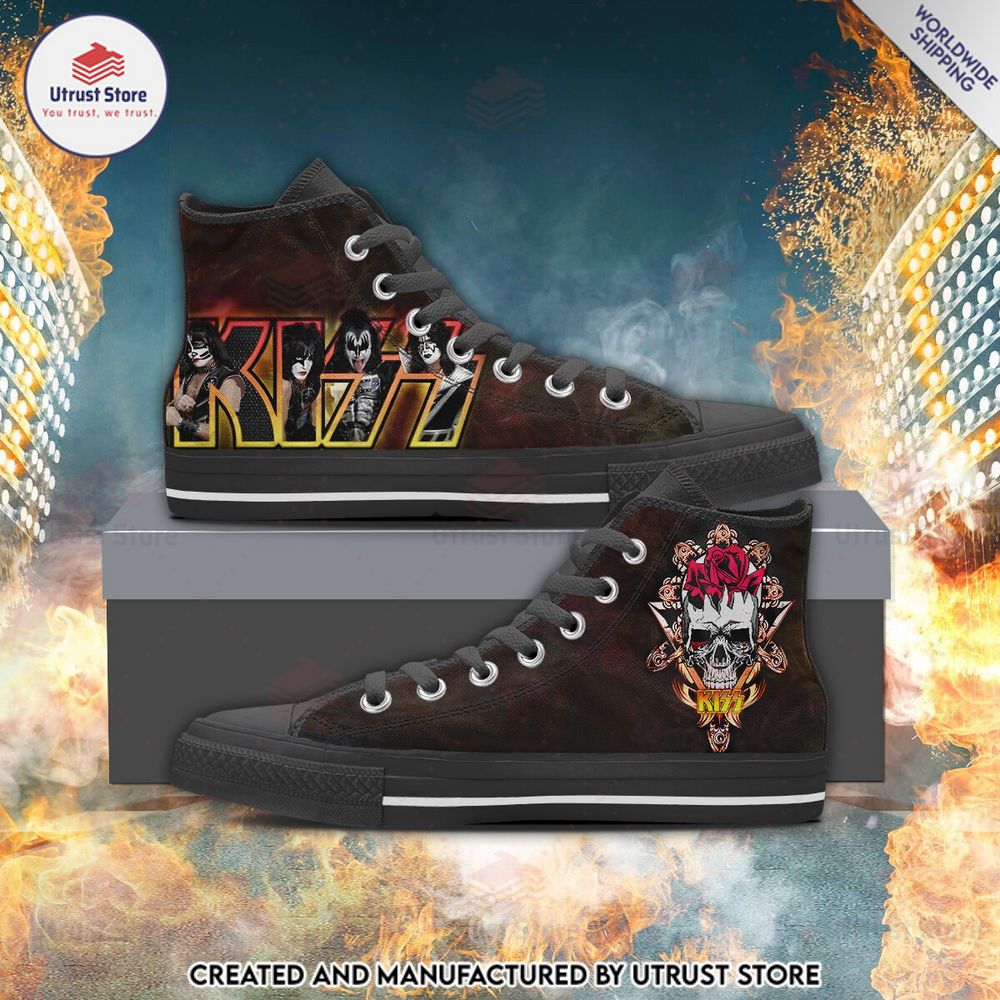 new kiss band canvas high top sneaker 1