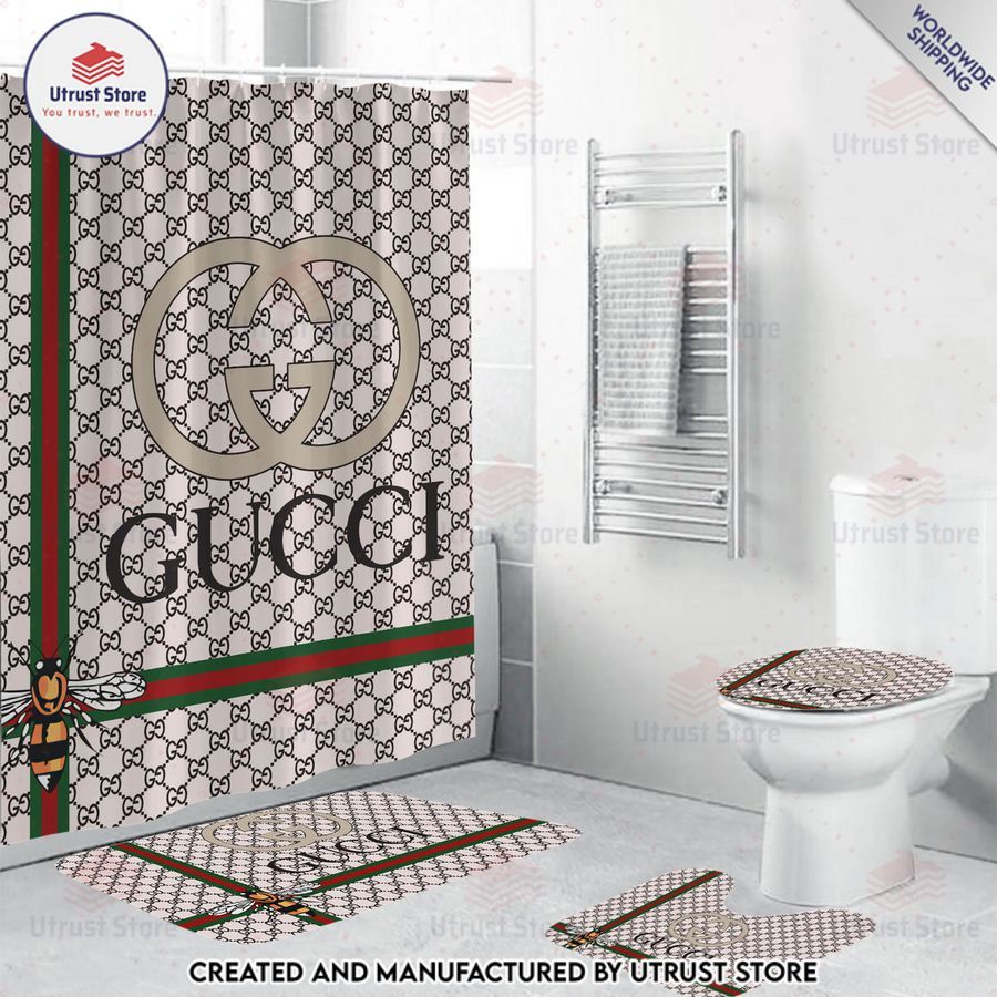 gucci bee shower curtain set 1 148