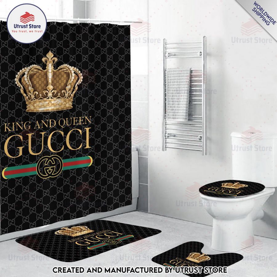 gucci king and queen shower curtain set 1 608