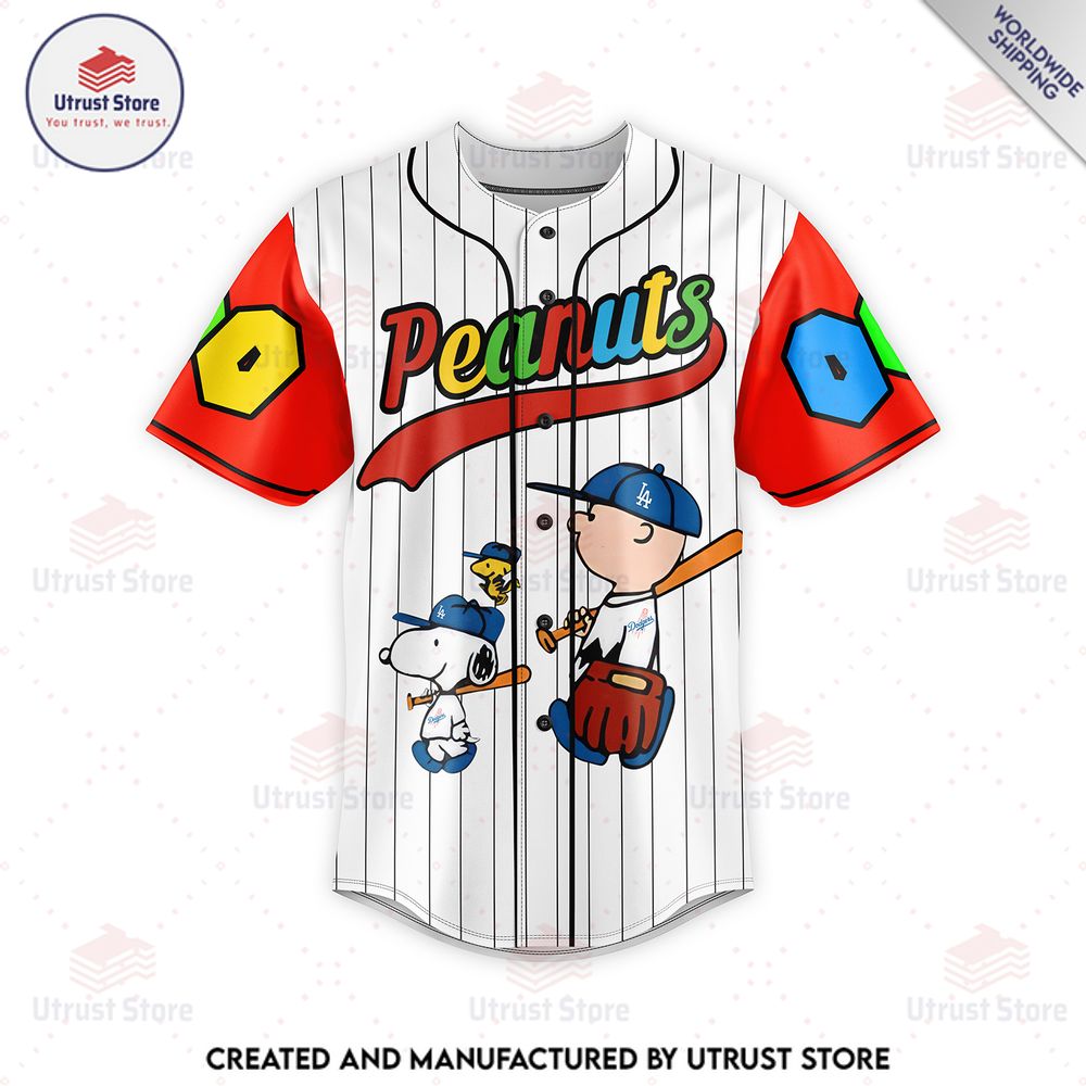 new personalized snoopy peanuts baseball jersey 2