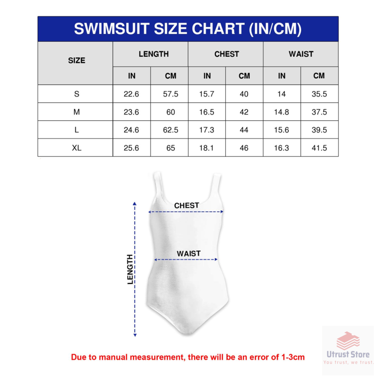 Swimsuit Utrust Store Size Chart