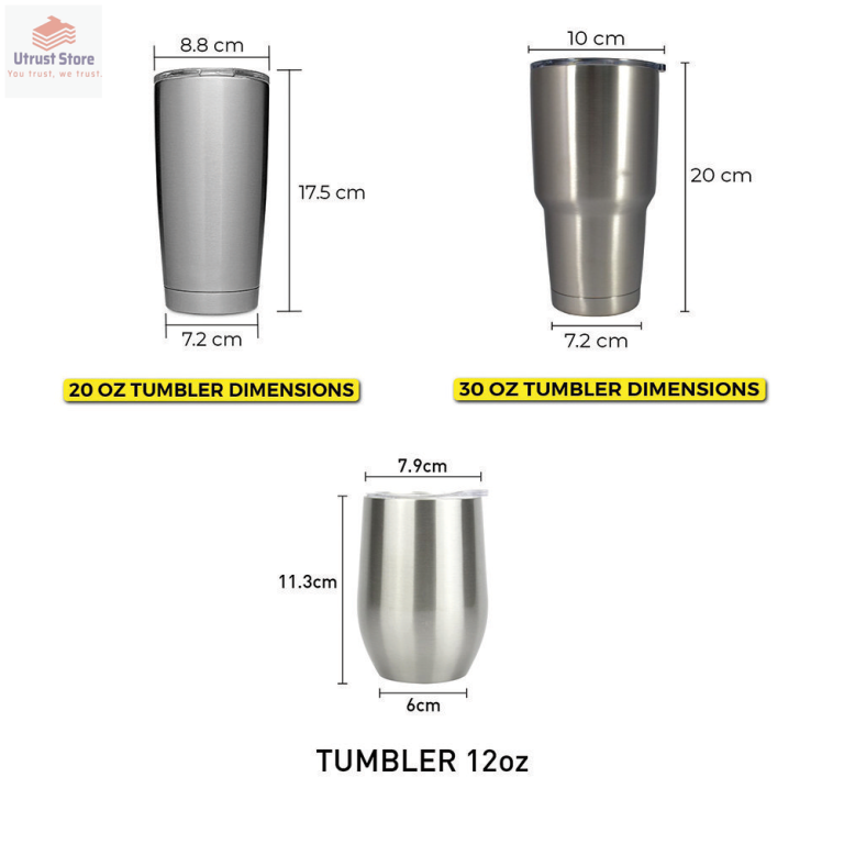 Tumblert Utrust Store Size Chart