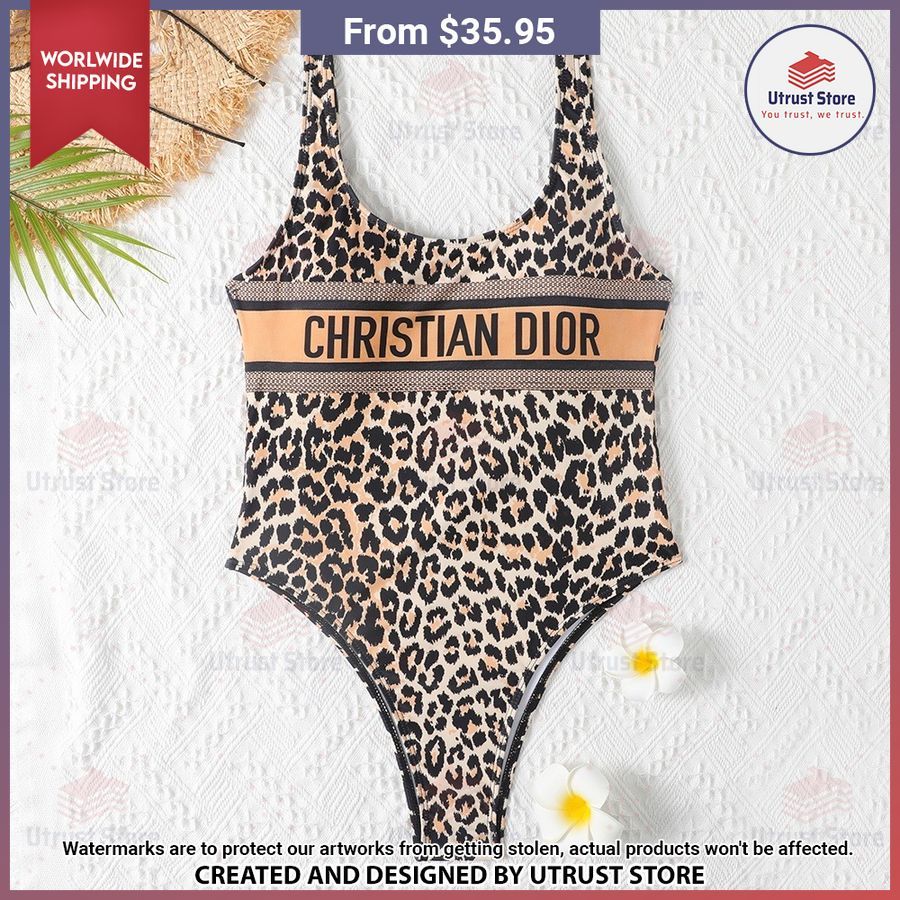 hot christian dior leopard swimsuit 1 539
