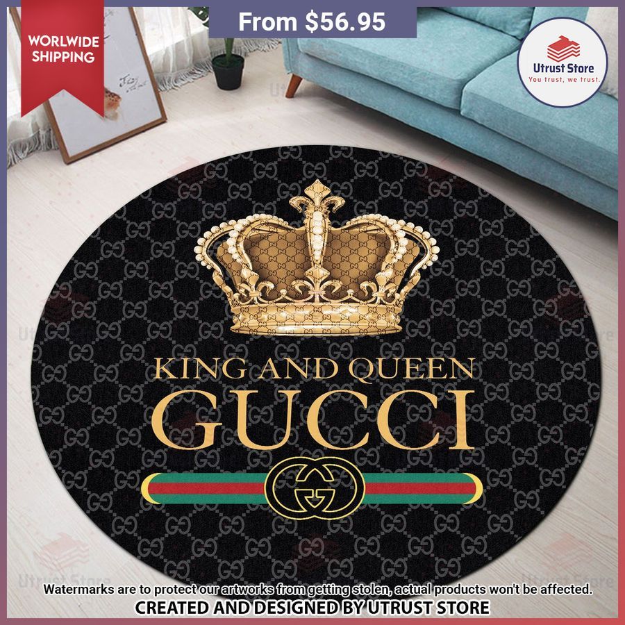 hot gucci king and queen round carpet 1 655