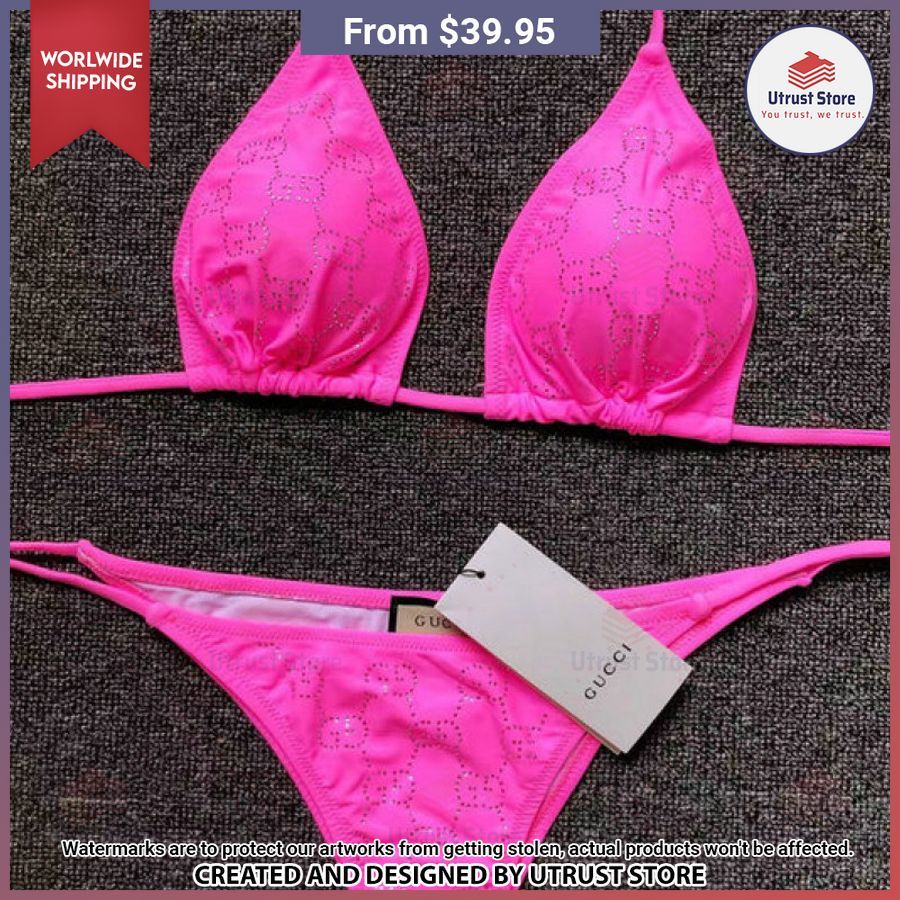 hot gucci pink bikini 1 64